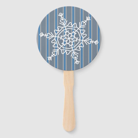 おもしろいと雪ファンシー片 ハンドファン (正面)