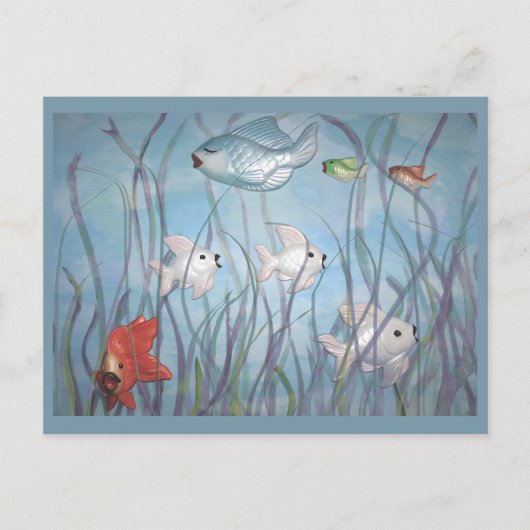 おもしろいと黒焼き魚 ポストカード (正面)