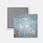 おもしろいと黒焼き魚 マグネット (正面/裏面)