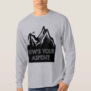 おもしろいなあなたの《植物》アスペンがいかにあるかスキー版を笑わせ Tシャツ