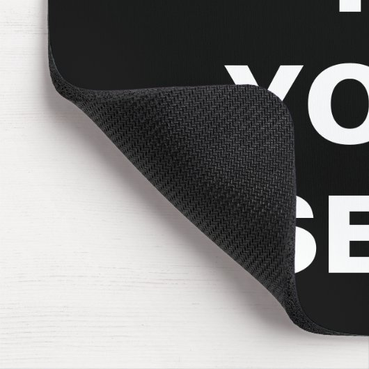 おもしろいなあなたの#Selfieで信じて下さい マウスパッド (コーナー)