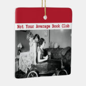 おもしろいないあなたの一般のブッククラブのヴィンテージの女性 セラミックオーナメント (右)