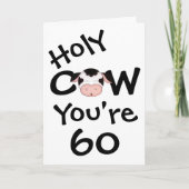 おもしろいなうわーあなたは60の誕生日の挨拶状 カード (正面)