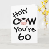 おもしろいなうわーあなたは60の誕生日の挨拶状 カード (黄色い花)