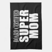 おもしろいなおもしろいの母及びお母さんの板によって証明されるすごいお母さん キッチンタオル (縦)