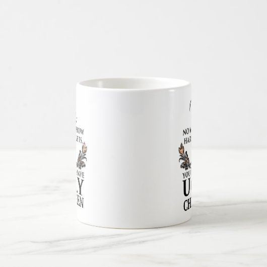 おもしろいなお母さんのギフト-カスタマイズ可能な醜い子供 コーヒーマグカップ (中央)