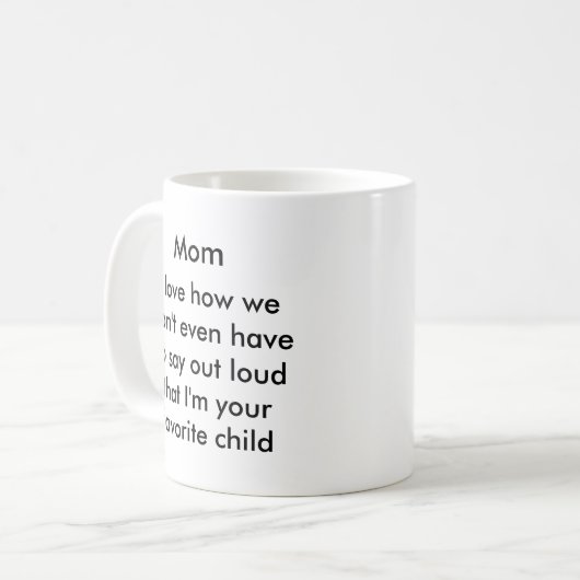 おもしろいなお母さんのコーヒー・マグ コーヒーマグカップ (正面左)