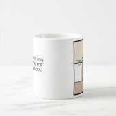 おもしろいなお母さん-ジグはあります コーヒーマグカップ (中央)