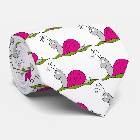 おもしろいなかたつむり ネクタイ (ロール)