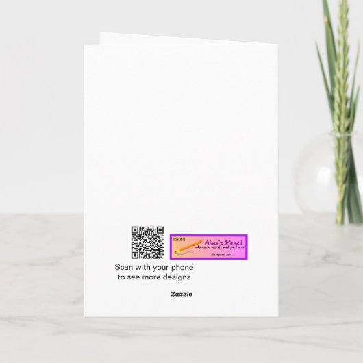 おもしろいなかわいいカエルのお洒落なクリスマスのホップの豊富な休日 シーズンカード (裏面)