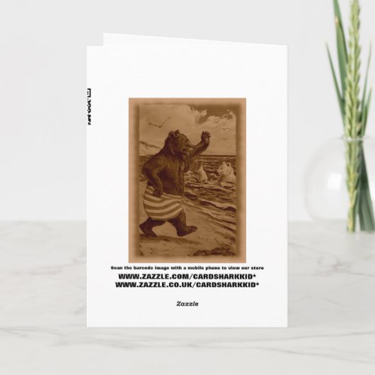 おもしろいなくま カード (裏面)