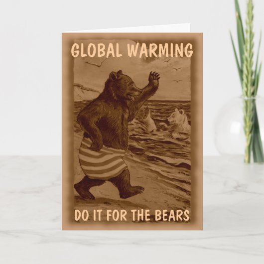 おもしろいなくま カード (正面)