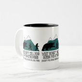 おもしろいなくま ツートーンマグカップ (正面左)