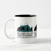 おもしろいなくま ツートーンマグカップ (左)