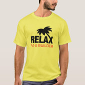 おもしろいなことわざを用いる建築者のためのおもしろTシャツ Tシャツ (正面)