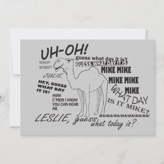 おもしろいなこぶ日 招待状 (正面)