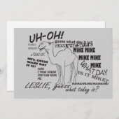 おもしろいなこぶ日 招待状 (正面/裏面)