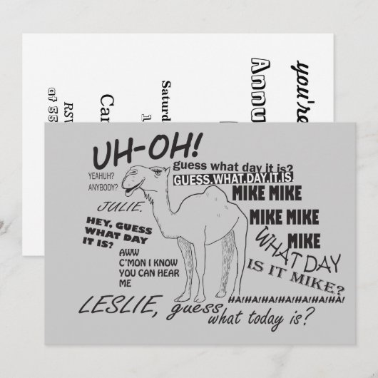 おもしろいなこぶ日 招待状 (正面/裏面)