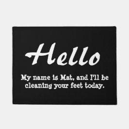 おもしろいなこんにちは ドアマット