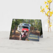 おもしろいなご機嫌な人のバースデー・カード カード (黄色い花)