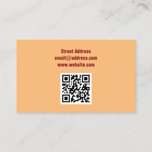 おもしろいなしゃれの文字カバー 名刺 (裏面)