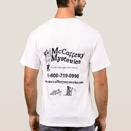 おもしろいなすごい探偵 Tシャツ (裏面)