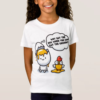 「おもしろいなぜ卵が卵に出来るのか Tシャツ