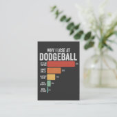 おもしろいなぜ私がDodgeballで負けるのかDodgeballスポーツ エンクロージャーカード (スタンド正面)