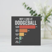 おもしろいなぜ私がDodgeballで負けるのかDodgeballスポーツ 案内状 (スタンド正面)