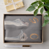 おもしろいなだちょうの鳥| OMFGの金ゴールドのフォント 薄葉紙 (ギフト)