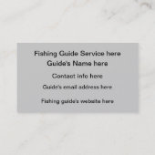 おもしろいなはえの魚釣り; 私にむしろ私のwadersがあります! 名刺 (裏面)