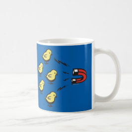 おもしろいなひよこの磁石のマグ コーヒーマグカップ