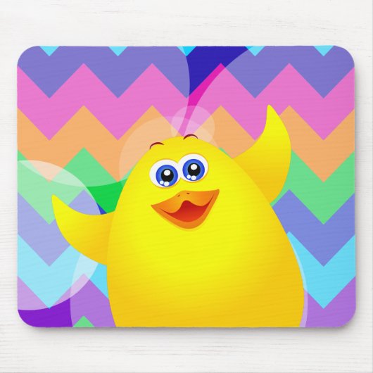 おもしろいなひよこ、mousepad マウスパッド (正面)