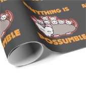 おもしろいなふくろねずみのふくろねずみのしゃれは何でもPossumbleです ラッピングペーパー (ロールコーナー)