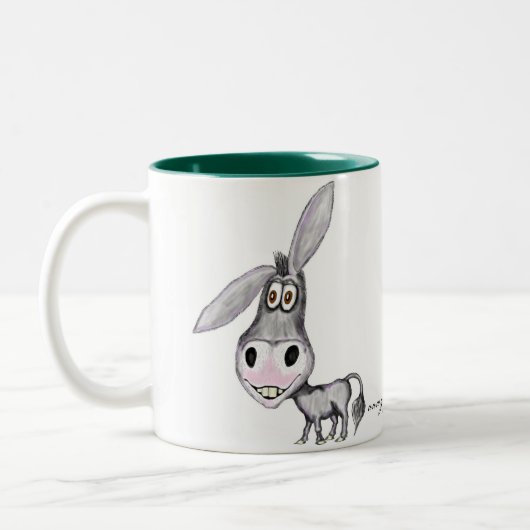 おもしろいなろばのマグのデザイン ツートーンマグカップ (左)