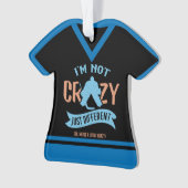 おもしろいなアイスホッケーのゴールキーパーの休日のオーナメント オーナメント (正面)