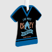 おもしろいなアイスホッケーのゴールキーパーの休日のオーナメント オーナメント (正面)