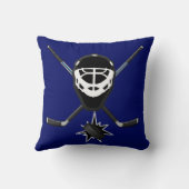 おもしろいなアイスホッケー用パックはホッケーの規則を置きます クッション (裏面)