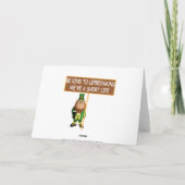 おもしろいなアイルランドのスローガンのアイルランド人の小妖精 カード (裏面)