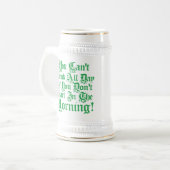 おもしろいなアイルランド人の飲む引用文 ビールジョッキ (正面左)