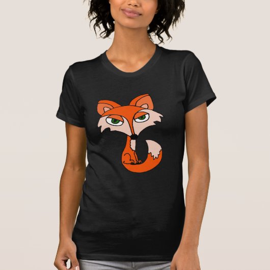 おもしろいなアカギツネの芸術 Tシャツ (正面)