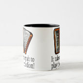 おもしろいなアコーディオンのマグ ツートーンマグカップ (中央)