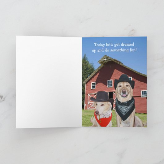 おもしろいなアメリカのゴシック様式実験室の夫の誕生日 カード (内部)