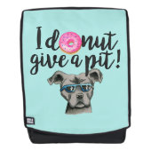 おもしろいなアメリカのピット・ブルテリア犬のしゃれ バックパック (正面)