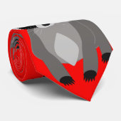 おもしろいなアライグマのカスタム色 ネクタイ (ロール)