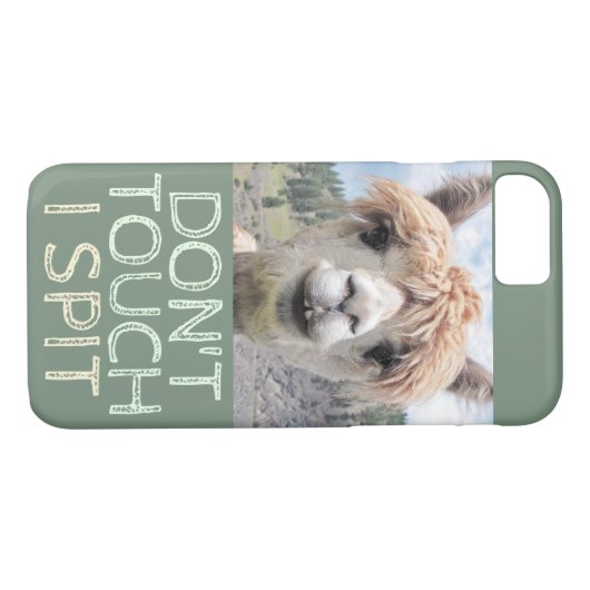 おもしろいなアルパカのラマは私に吐きます触れません Case-Mate iPhoneケース (裏面(横))