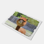 おもしろいなアルパカ ドアマット (アングル)