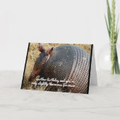 おもしろいなアルマジロのバースデー・カードのユーモア カード (正面)