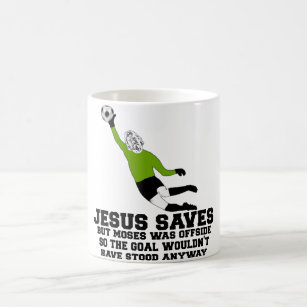 おもしろいなイエス・キリストは救います コーヒーマグカップ