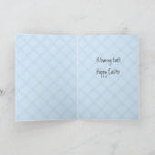 おもしろいなイースターのウサギの冗談 シーズンカード (内部)